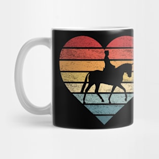 Equestrian Horseman Retro Sunset Horse Lover Rider Mug